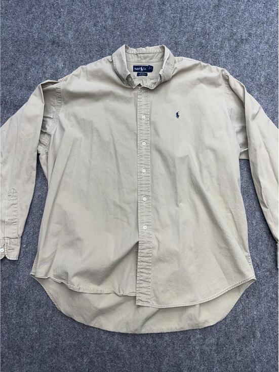 Ralph Lauren Other - Ralph Lauren Blake Shirt Mens XL Beige Button Down Pony Cotton Classic